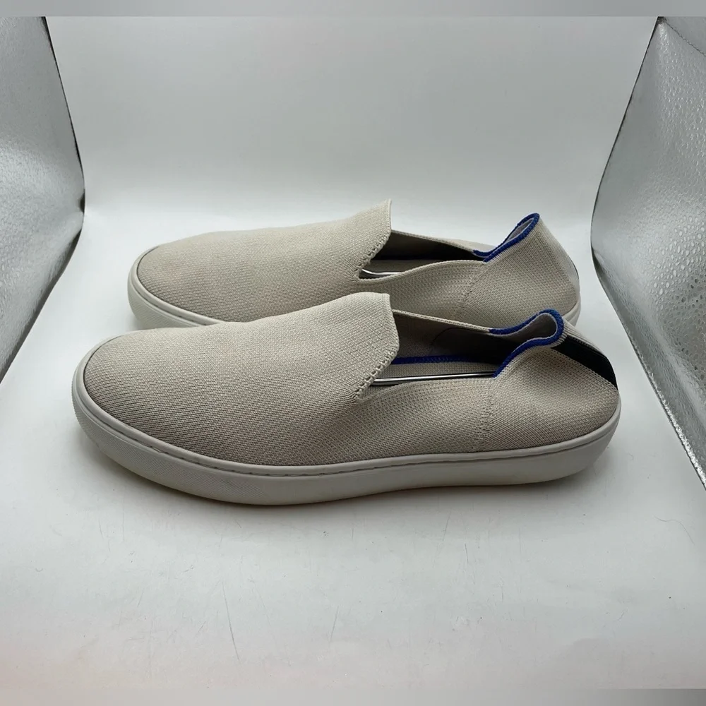 Rothy’s cream womens loafers sneakers size 7.5